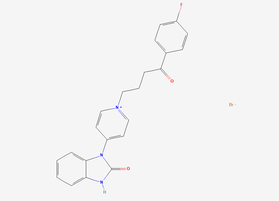 Two-dimensional chemical structure of 1,2,3,6-Tetra-dehydro Droperidol, CAS 60373-77-5