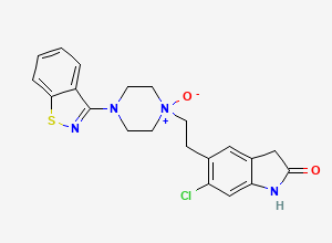 Two-dimensional chemical structure of Ziprasidone N- Oxide, CAS 188797-76-4