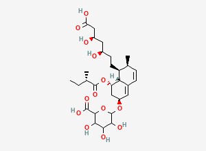 Two-dimensional chemical structure of Pravastatin Glucuronide