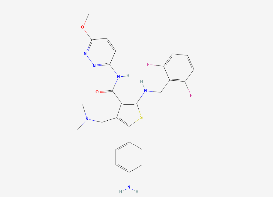 Two-dimensional chemical structure of Relugolix Impurity 99