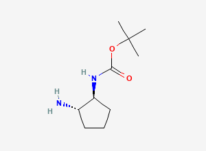 Two-dimensional chemical structure of (1S,2S)-trans-N-Boc-1,2-cyclopentanediamine