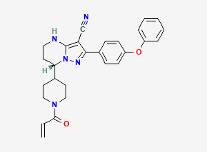 Two-dimensional chemical structure of Zanubrutinib Impurity-03, CAS 2432022-47-2