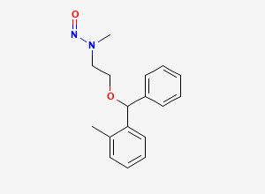 Two-dimensional chemical structure of Orphenadrine Nitroso Impurity (Mixture of diastereomer) / N-Nitroso N-Desmethyl Orphenadrine, CAS 3028194-83-1