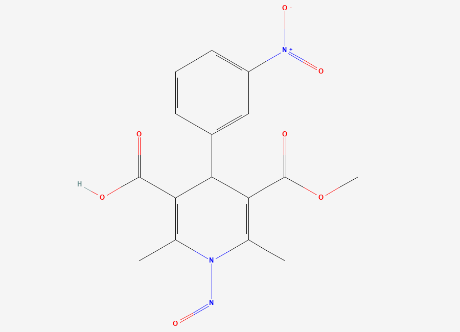 Two-dimensional chemical structure of N-Nitroso Lercanidipine EP Impurity A