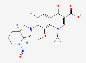 Two-dimensional chemical structure of N-Nitroso Moxifloxacin