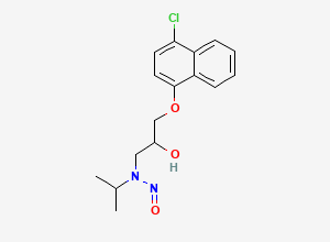 Two-dimensional chemical structure of N-Nitroso-Chloropropranolol