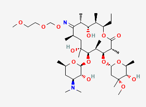 Two-dimensional chemical structure of 12-Deoxy Roxithromycin