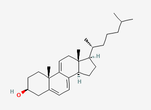 Two-dimensional chemical structure of Cholesta-5,7,9(11)-trien-3-ol, (3beta)-