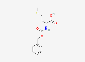 Two-dimensional chemical structure of CBZ-D-Methionine