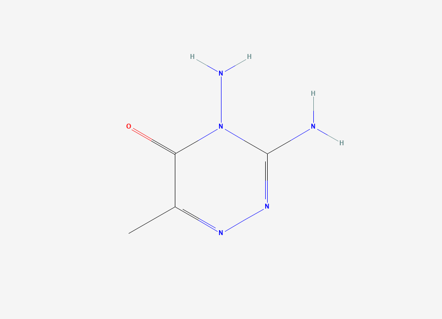 Two-dimensional chemical structure of 3,4-Diamino-6-methyl-4,5-dihydro-1,2,4-triazin-5-one