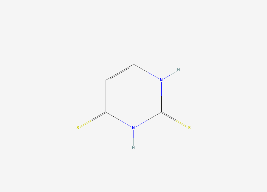 Two-dimensional chemical structure of 2,4-Dithiouracil