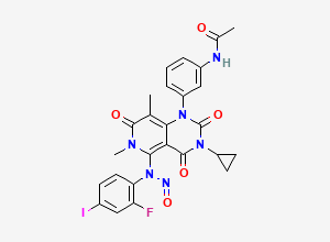 Two-dimensional chemical structure of N-Nitroso Trametinib