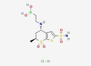 Two-dimensional chemical structure of Dorzolamide EP Impurity C (HCl Salt)
