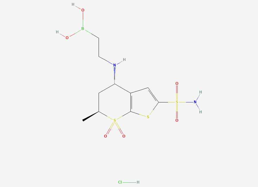 Two-dimensional chemical structure of Dorzolamide EP Impurity C (HCl Salt)