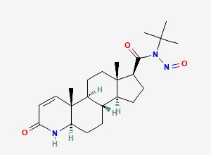 Two-dimensional chemical structure of N-Nitroso Finasteride Impurity 2