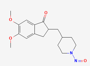 Two-dimensional chemical structure of N-Nitroso Donepezil EP Impurity A