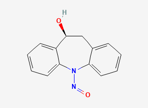 Two-dimensional chemical structure of Dessacetyl N-Nitroso Eslicarbazepine