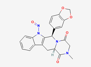 Two-dimensional chemical structure of N-Nitroso Tadalafil