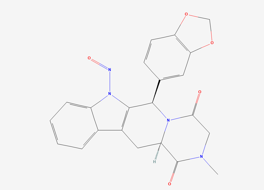 Two-dimensional chemical structure of N-Nitroso Tadalafil
