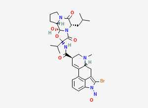 Two-dimensional chemical structure of N-Nitroso Bromocriptine
