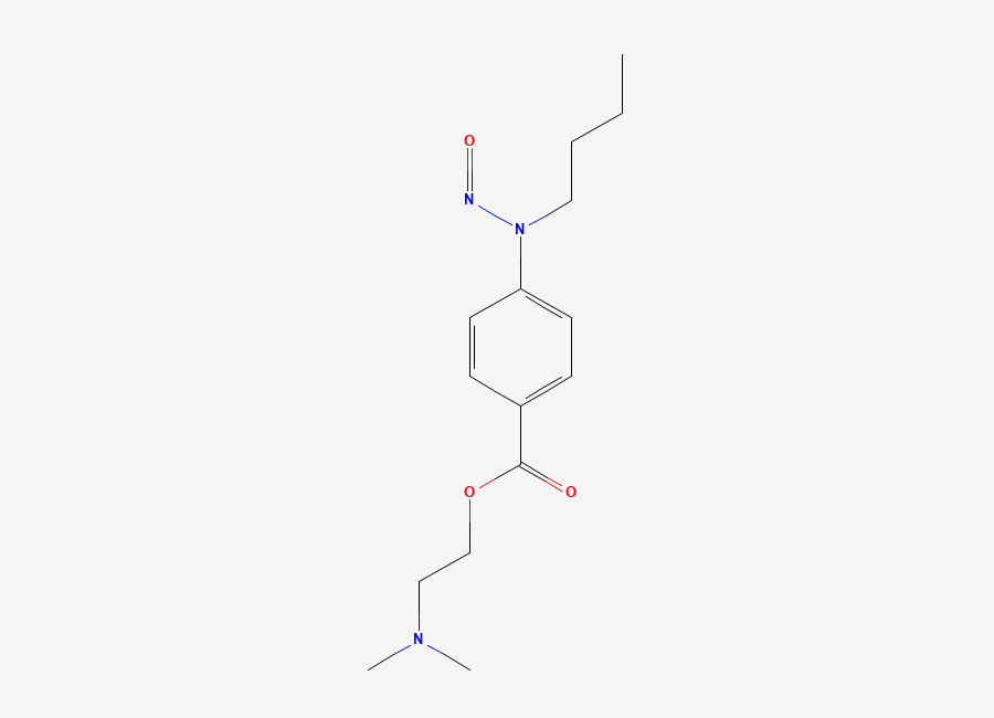 Two-dimensional chemical structure of N-Nitroso Tetracaine, CAS 3038740-94-9