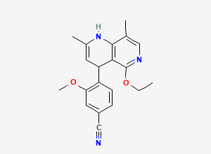 Two-dimensional chemical structure of Decarboxamide Finerenone