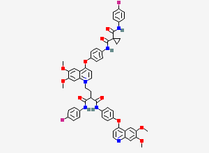 Two-dimensional chemical structure of Cabozantinib Impurity 1