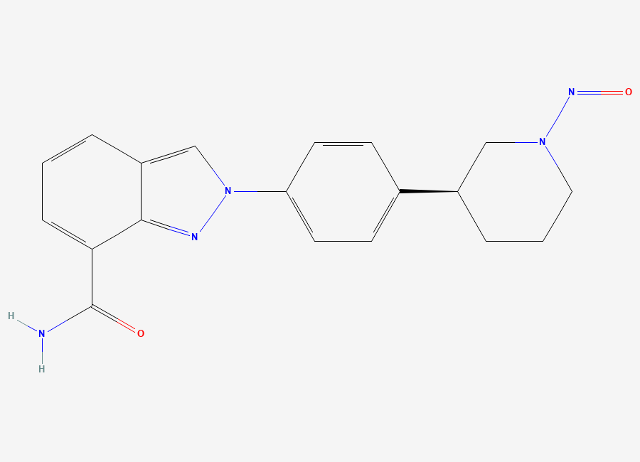 Two-dimensional chemical structure of N-Nitroso Niraparib