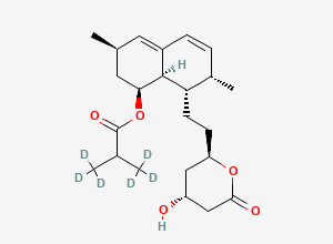 Two-dimensional chemical structure of 2'-Ethyl Simvastatin-D6
