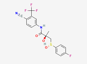 Two-dimensional chemical structure of Bicalutamide EP Impurity E