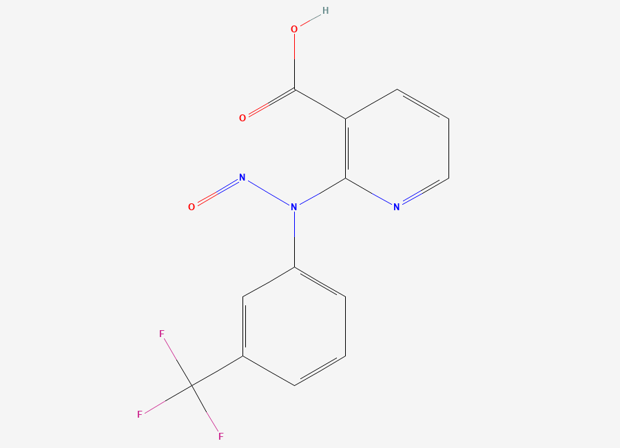 Two-dimensional chemical structure of N-Nitroso Niflumic Acid