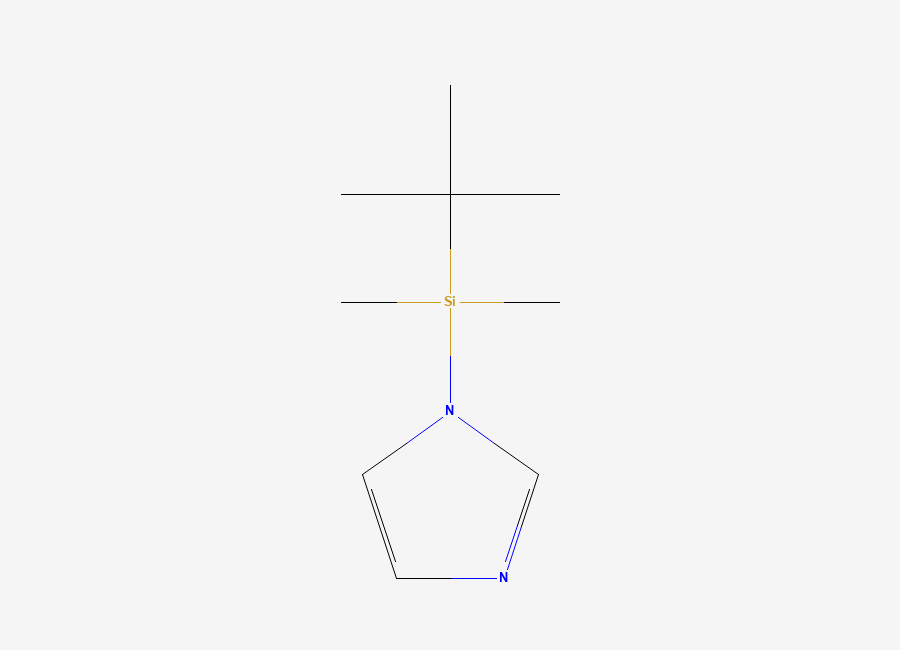 Two-dimensional chemical structure of 1-((1,1-Dimethylethyl)dimethylsilyl)-1H-imidazole