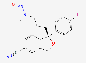 Two-dimensional chemical structure of N-Nitroso Escitalopram Impurity
