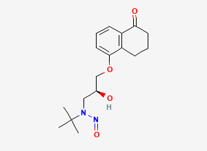 Two-dimensional chemical structure of N-Nitroso Levobunolol