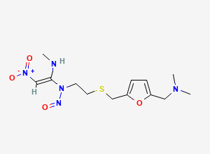 Two-dimensional chemical structure of N-Nitroso Ranitidine-1