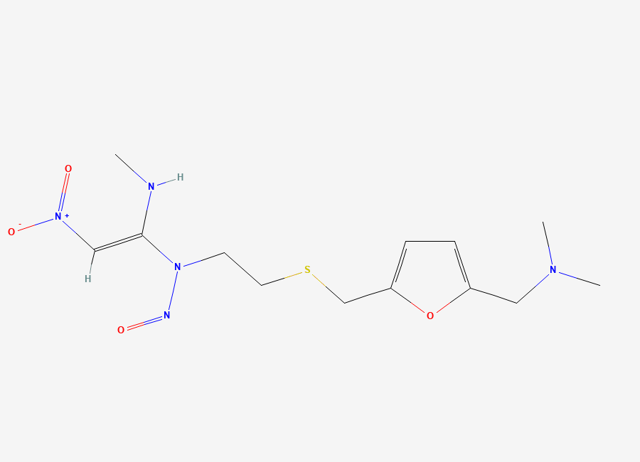 Two-dimensional chemical structure of N-Nitroso Ranitidine-1