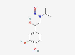Two-dimensional chemical structure of N-Nitroso isoproterenol