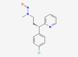 Two-dimensional chemical structure of Nitroso Dexchlorpheniramine Maleate