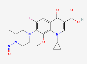 Two-dimensional chemical structure of N-Nitroso Gatifloxacin