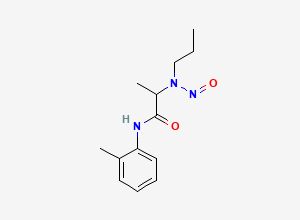 Two-dimensional chemical structure of N-Nitroso Prilocaine, CAS 211490-46-9