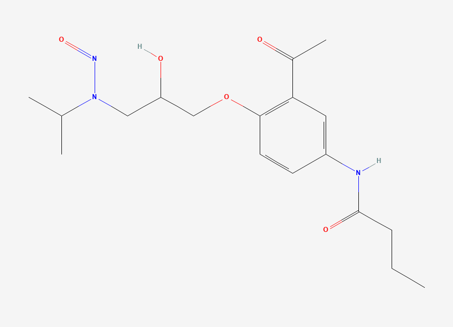 Two-dimensional chemical structure of N-Nitroso-Acebutolol