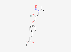 Two-dimensional chemical structure of N-Nitroso Esmolol