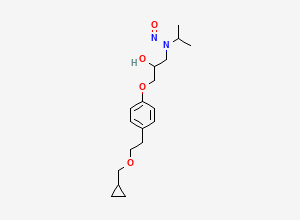 Two-dimensional chemical structure of N-Nitroso-Betaxolol