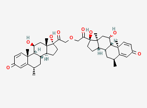Two-dimensional chemical structure of Methylprednisolone 21,21'-dimer