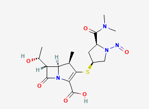 Two-dimensional chemical structure of N-Nitroso Meropenem