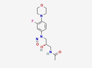 Two-dimensional chemical structure of N-Nitroso linezolid Impurity