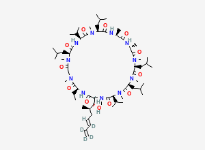 Two-dimensional chemical structure of Voclosporin-D4