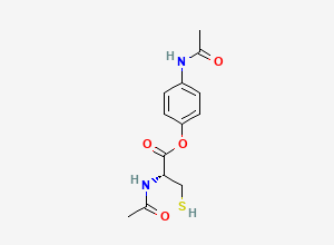 Two-dimensional chemical structure of Paracetamol mercapturate, CAS 55748-93-1