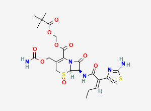 Two-dimensional chemical structure of Cefcapene Pivoxil Impurity 6