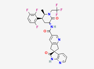 Two-dimensional chemical structure of Atogepant 3R-Diastereomer Impurity